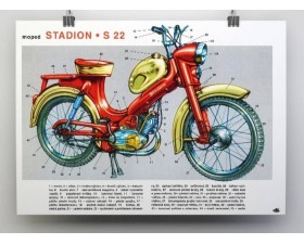 PLAKÁT - MOPED STADION S22 - ( 84 X 60CM )